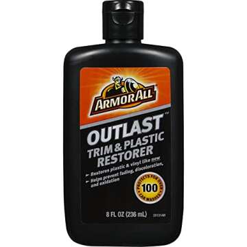 Armor All Outlast Car Trim & Plastic Cleaner , Cleans Cars, Trucks, and Motorcycles, 8 Oz