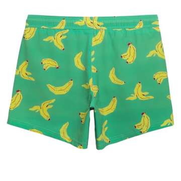 maamgic Mens Swim Trunks with Compression Liner 5" Stretch Beach Shorts Quick Dry with Zipper Pocket...