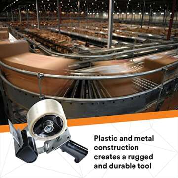 3M Pistol Grip Box Sealing Tape Dispenser HB903, Hand-Held Design, Heavy-Duty, Easy-to-Use Application, 1 per Case