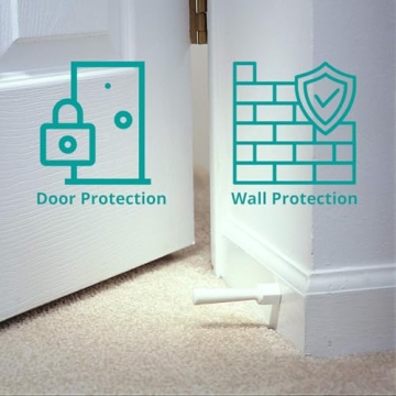 KidCo Soft Jamb Door Stop - Safe & Easy to Install 3 Count
