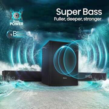 Hisense AX5125H 5.1.2Ch Sound Bar with Wireless Subwoofer