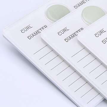 HERSQUEEN 2-in-1 Eyelash Extensions Adhesive Glue Pallet Holder With Jade Stone Acrylic Lash Tile Ha...