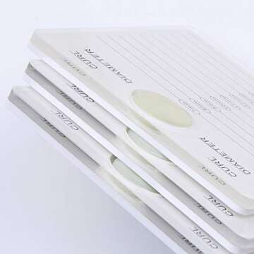 HERSQUEEN 2-in-1 Eyelash Extensions Adhesive Glue Pallet Holder With Jade Stone Acrylic Lash Tile Hand Plate Lash Pallet White Lash Tray Holder Display