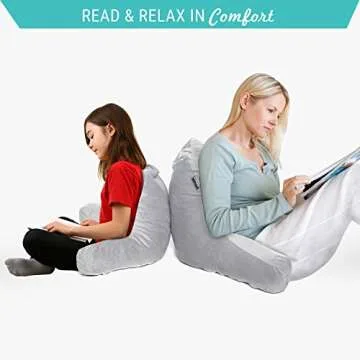 Milliard Petite Reading Pillow for Kids & Children with Shredded Foam and Cozy, Washable Cover- 14x13 inches (Sit Up Pillow)