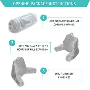 Milliard Petite Reading Pillow for Kids & Children with Shredded Foam and Cozy, Washable Cover- 14x13 inches (Sit Up Pillow)