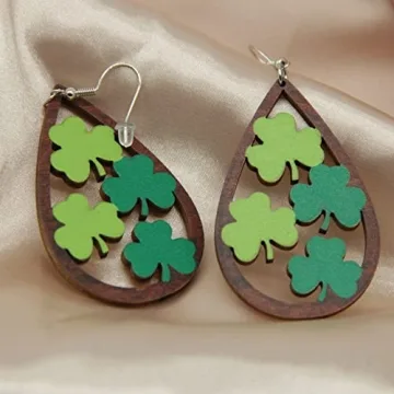 St. Patrick's Day Women's Green Earrings for Celebrations