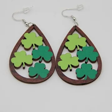 St. Patrick's Day Women's Green Earrings for Celebrations