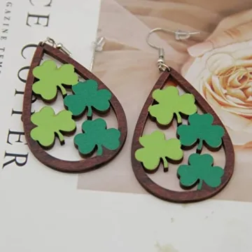 St. Patrick's Day Women's Green Earrings for Celebrations