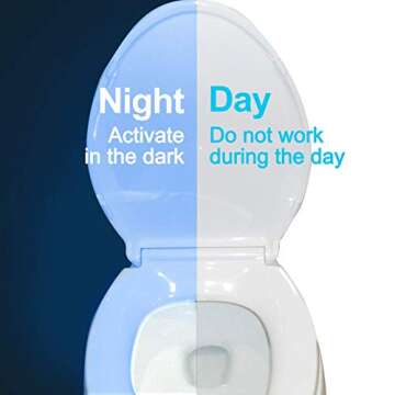 The Original Toilet Night Light Gadget - Fun Motion Sensor LED 9 Color Modes