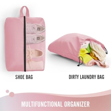 Veken 6 Set Packing Cubes for Suitcases, Travel Organizer Bags in 4 Sizes for Carry on Luggage and Essentials (Extra Large, Large, Medium, Small)