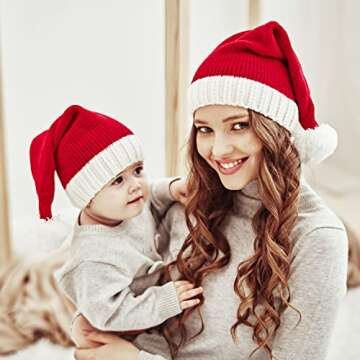 Santa's Knit Beanie - Family Matching Holiday Hat