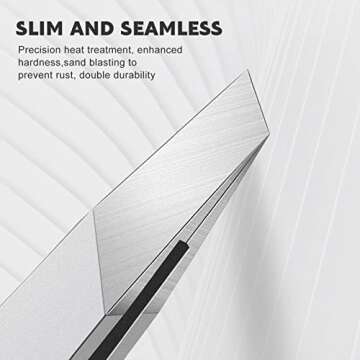 Professional Stainless Steel Slant Tweezers for Beauty