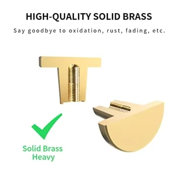 BIGLUFU Brass Drawer Knobs for Elegant Furniture Upgrade