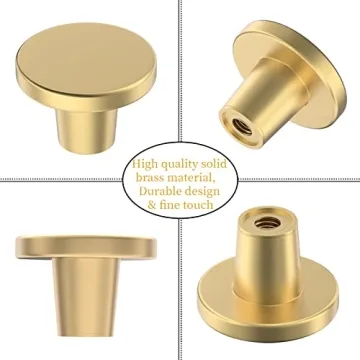 BIGLUFU Brass Drawer Knobs for Elegant Furniture Upgrade