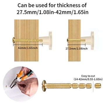 BIGLUFU Brass Drawer Knobs for Elegant Furniture Upgrade