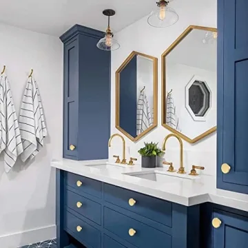 BIGLUFU Brass Drawer Knobs for Elegant Furniture Upgrade