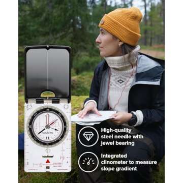 SUUNTO MC-2 G USGS Mirror Compass for Outdoor Navigation