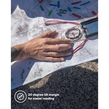 SUUNTO MC-2 G USGS Mirror Compass for Outdoor Navigation