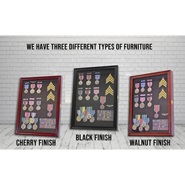 DisplayGifts Medal Lapel Pin Shadow Box – Elegant Showcase