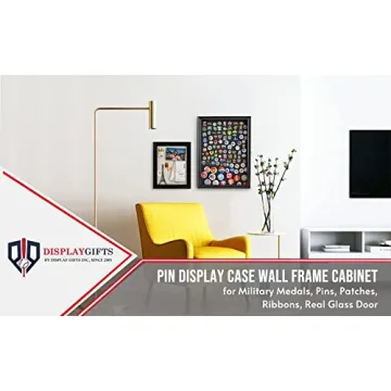 DisplayGifts Medal Lapel Pin Shadow Box – Elegant Showcase
