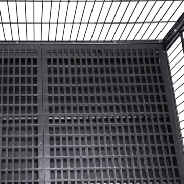 Homey Pet Heavy Duty Dog Crate with Wheels and Tray