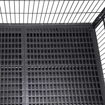 Homey Pet Heavy Duty Dog Crate with Wheels and Tray