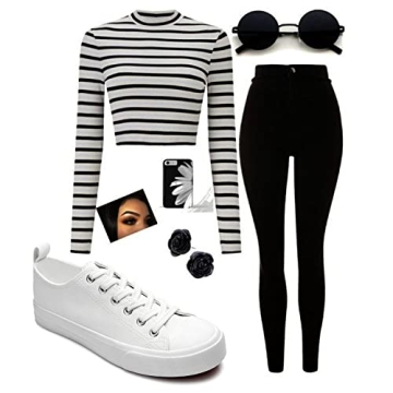 FRACORA Women’s Stylish Comfortable White Tennis Shoes