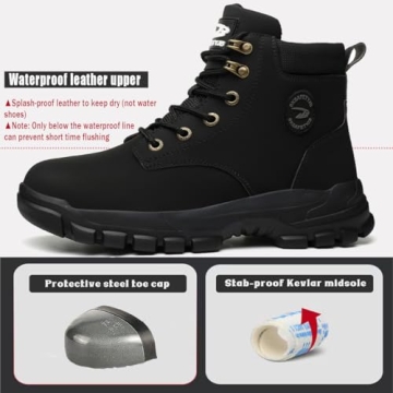 Steel Toe Boots for Men & Women - Lightweight & Safe