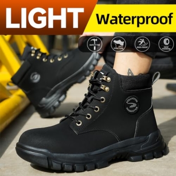 Steel Toe Boots for Men & Women - Lightweight & Safe