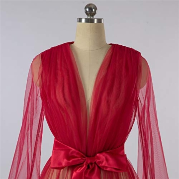 Elegant Sexy Tulle Bathrobe for Weddings and Photoshoots