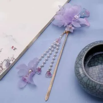 FOMIYES Purple Hair Accessories - Elegant Hair Sticks for Women