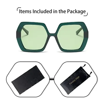 Retro Oversized Hexagonal Sunglasses for Women