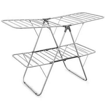 Brookstone Extra Large 2 Tier Drying Rack for Laundry