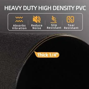 High Density Exercise Mat for Gym Equipment and Yoga