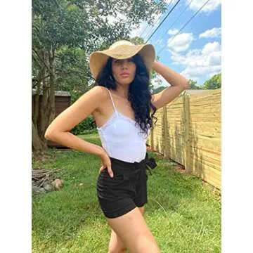 Chic GOBLES Women's Summer High Waist Ruffle Shorts