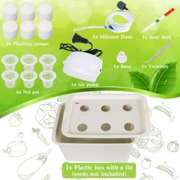 Aunifun Hydroponics Grower Kit - Easy DIY Indoor Gardening