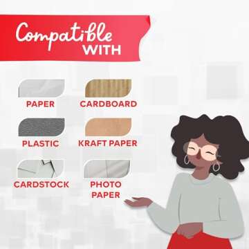 XFasten Adhesive Roller for Scrapbooking, 8mm x 30ft 8-Pack Double Sided Glue Tape Roller, Scrapbook Supplies for Adults, Photo Tape for Scrapbooking