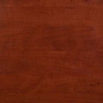 ZINUS 20 Inch Dane Side Storage Basket End Table, Easy Assembly, 20 in x 20 in x 20 in, Red Mahogany Wood Grain