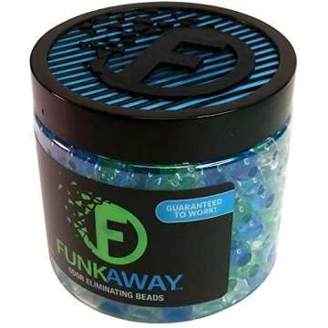 FunkAway Odor Eliminating Beads, 12 oz., Supercharged Odor Absorbing Beads for the House, Car or Gym, Eliminate Smoke, Pet and Bathroom Odors for Long-Lasting Results