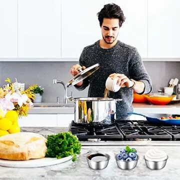 Qefuna Salad Dressing Container to go, 6 x 1.7 oz Stainless Steel Condiment Containers, Leakproof Silicone Sauce Containers, Small Reusable Containers with Lids for Lunch Box Picnic Travel