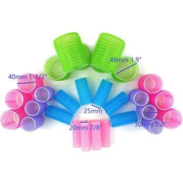 Gift Packaging Hair Rollers Self Grip Holding Rollers Hairdressing Curlers Hair Design Sticky Cling ...