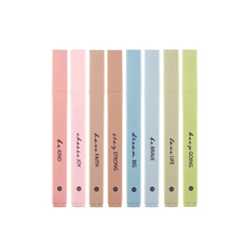 DIVERSEBEE Bible Highlighters No Bleed Quick Dry 8 Pack