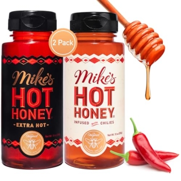 Mike's Hot Honey Original & Extra Hot Combo, America's #1 Brand of Hot Honey, Spicy Honey, All Natur...