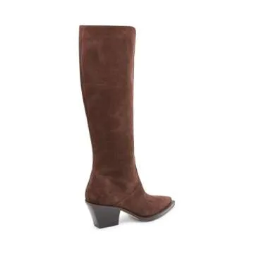 Dolce Vita Women's Raj Fashion Boot, DK Brown Suede, 9