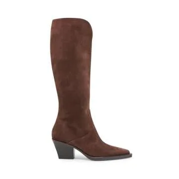Dolce Vita Women's Raj Fashion Boot, DK Brown Suede, 9
