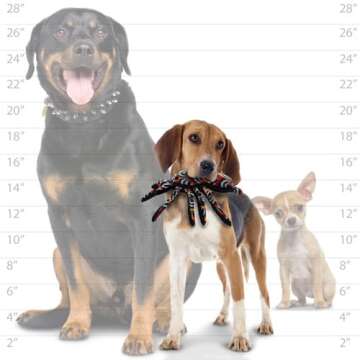 TUFFY - World's Tuffest Soft Dog Toy - Desert Spider - Squeakers - Multiple Layers. Made Durable, St...