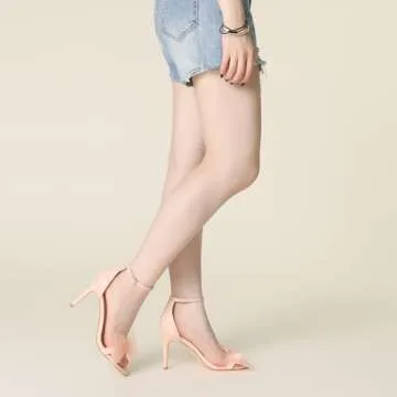 Perphy Open Toe High Heels Ankle Strap Bow Tie Stiletto Heel Sandals for Women