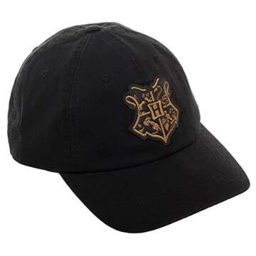 BLUU Bioworld Harry Potter Clothing Harry Potter Dad Hat Harry Potter Accessories - Harry Potter Gift Harry Potter Apparel Black