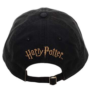 BLUU Bioworld Harry Potter Clothing Harry Potter Dad Hat Harry Potter Accessories - Harry Potter Gift Harry Potter Apparel Black