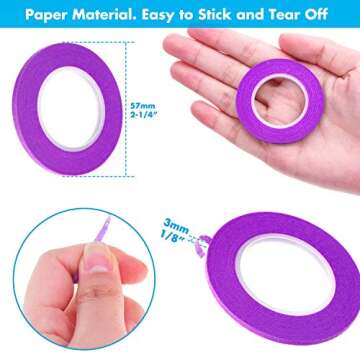 Cridoz 15 Rolls Whiteboard Tape for Art & Organization